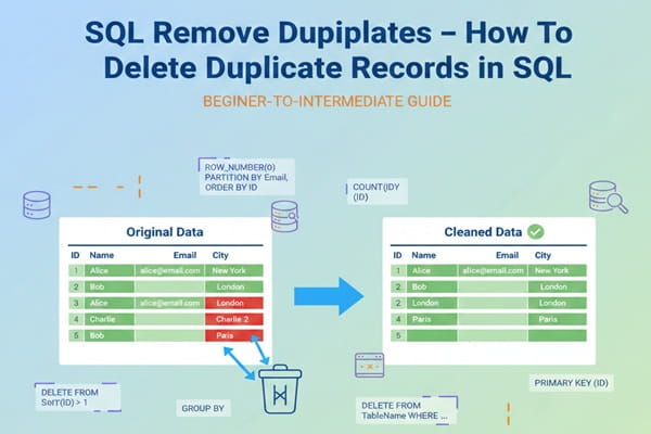 SQL Remove Duplicates